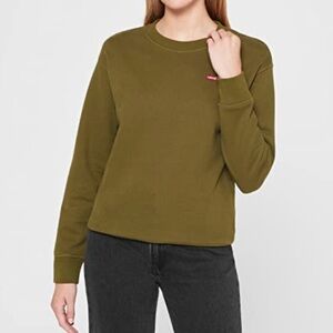 Levi’s pullover crewneck sweatshirt size medium olive green
